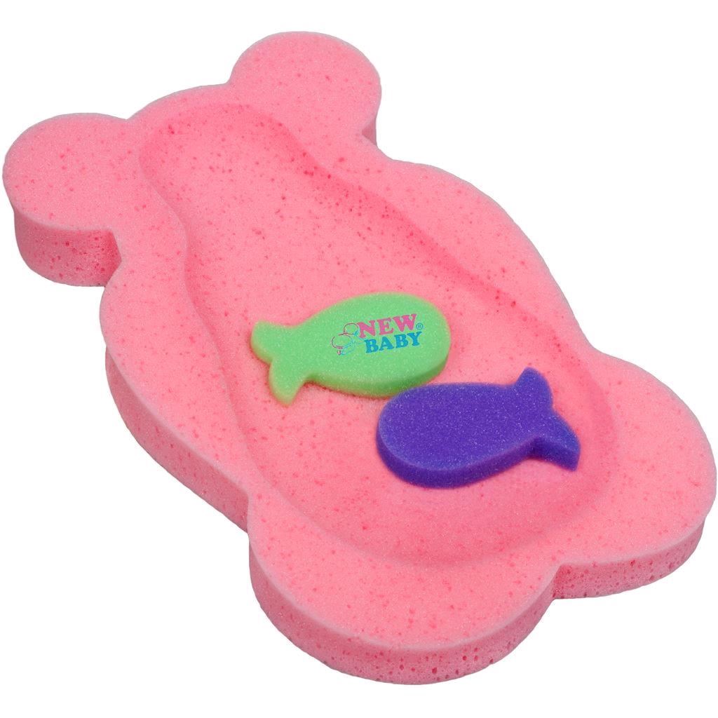 Hab alátét maxi New Baby BASIC medve rózsaszín