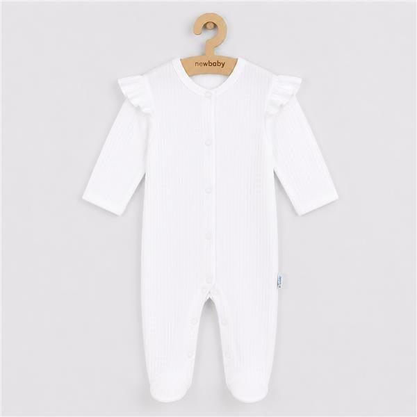 Baba pamut kezeslábas New Baby Practical fehér lány