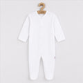 Baba pamut kezeslábas New Baby Practical fehér fiú