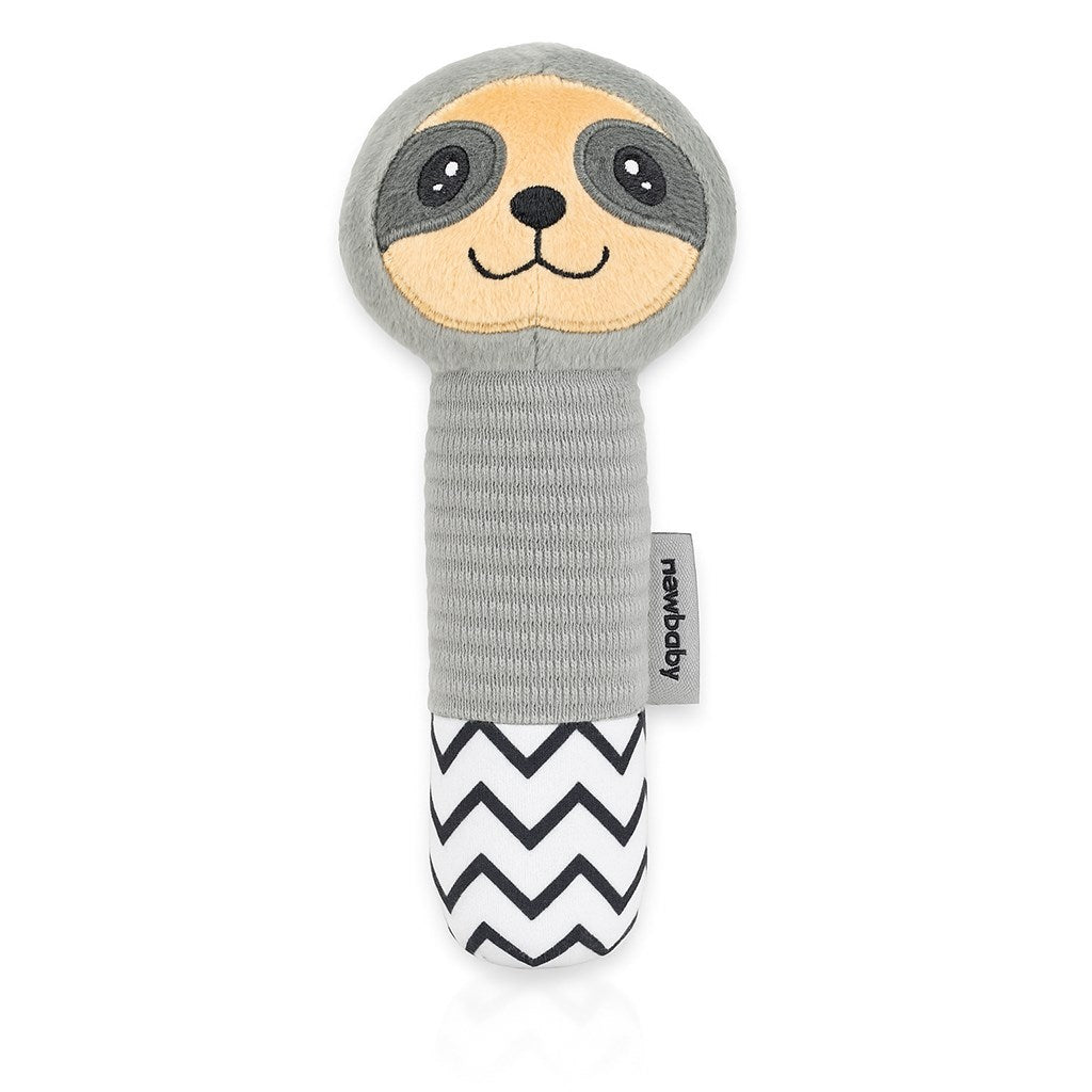 Gyermek sípolós plüss játék rágókával New Baby Sloth