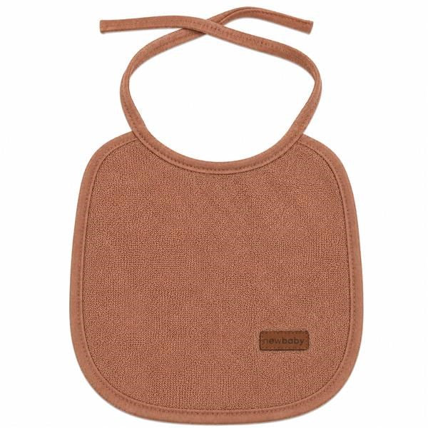 Gyermek frottír előke PVC-vel bélelve New Baby barna
