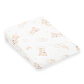 Baba párna huzat- ék alakú New Baby BASIC fehér 30x37 cm bear beige