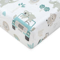 Pamut kiságyba való lepedő pamut New Baby Safari II 120x60 cm