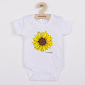 Baba body nyomtatással New Baby  Sunflower - rövid ujjú