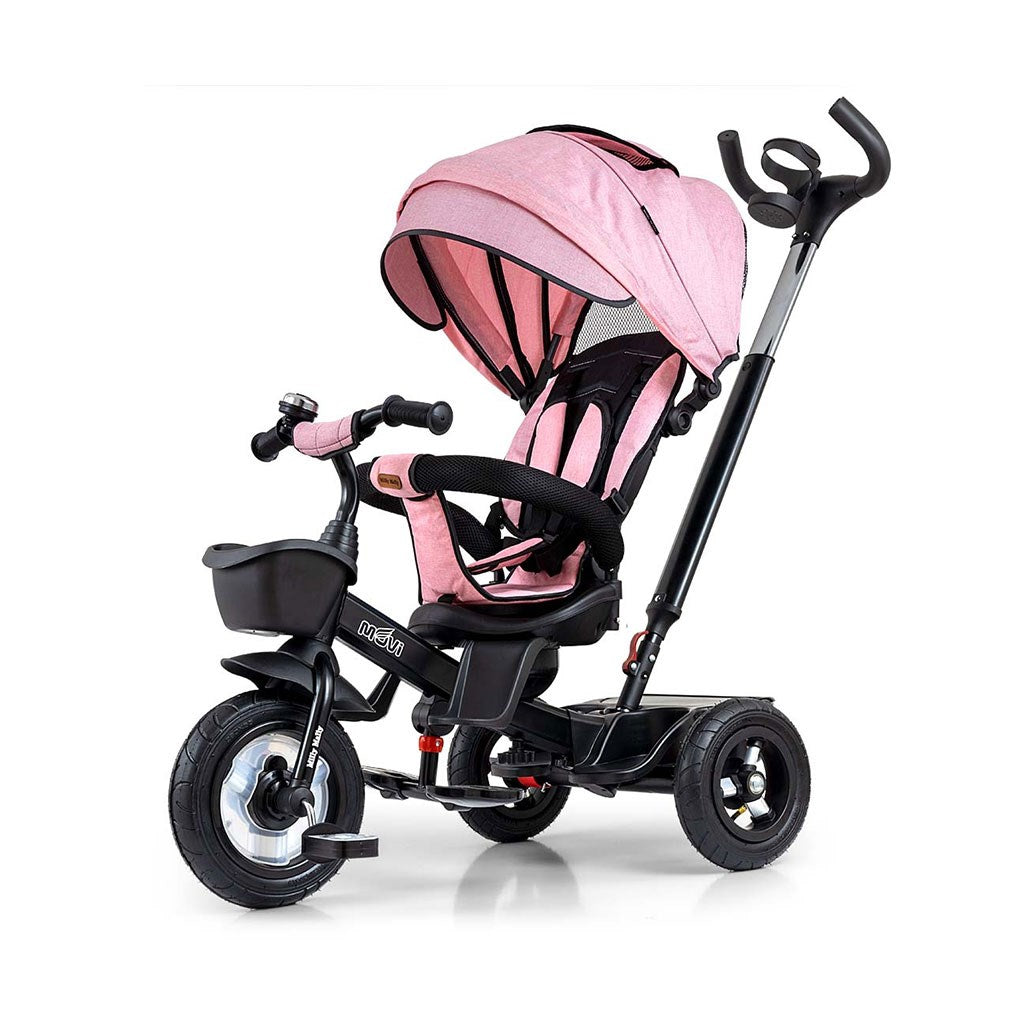 Gyerek háromkerekű bicikli Milly Mally Movi black-pink