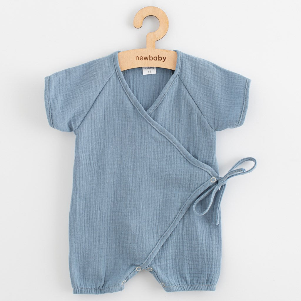 Baba nyári muszlin kezeslábas New Baby blue