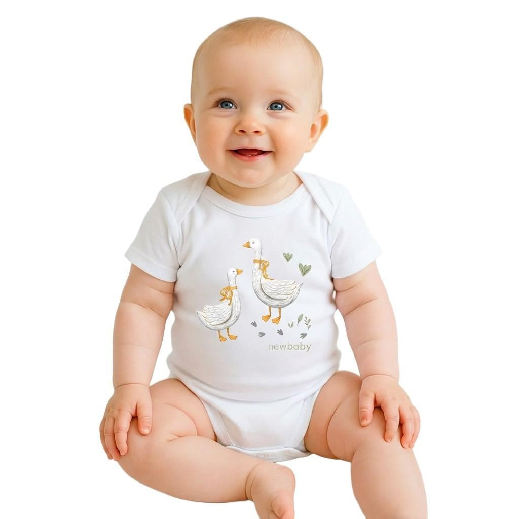 Baba body nyomtatással New Baby Libák - rövid ujjú