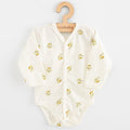 Baba Biopamut hosszú ujjú patentos body New Baby Olives