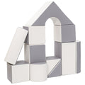 Habkockák – óriási építőkészlet 11 db white-grey