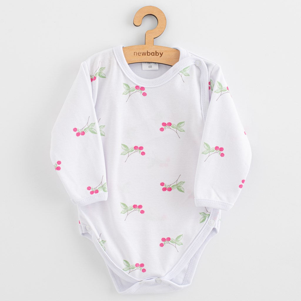Baba body teljes hosszában patentos New Baby Classic II raspberry