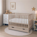 Gyerek kiságy fiókkal New Baby BASIC kasmír színű
