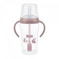 NUK Perfect Match tanuló cumisüveg szívószállal BEAR 260 ml