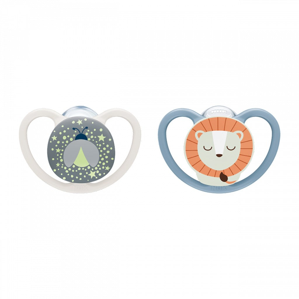 Baba cumi  NUK Perfect Match Air Night FIREFLY/LION 0-6m 2db