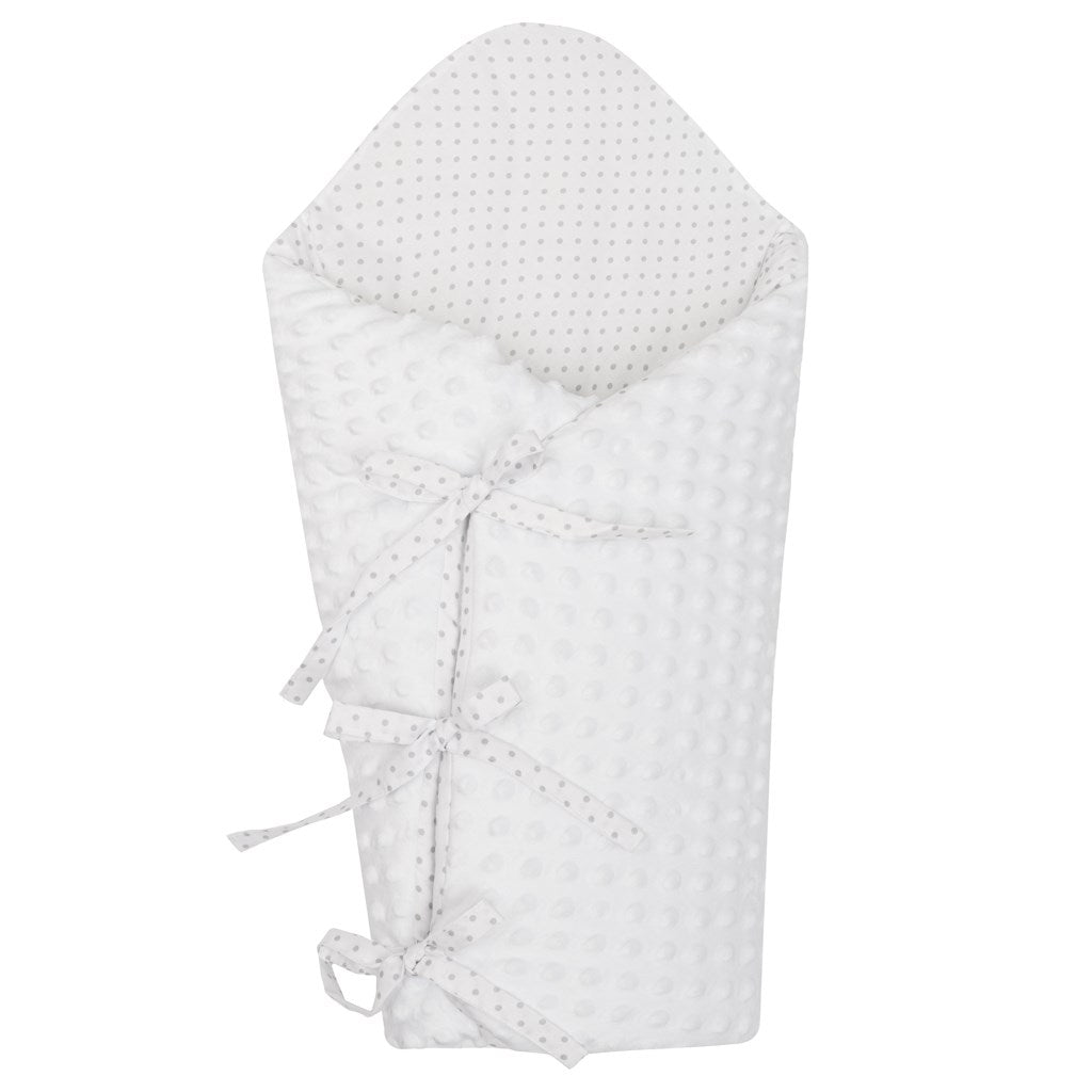 Luxus megkötős pólya Minka New Baby fehér 75x75 cm
