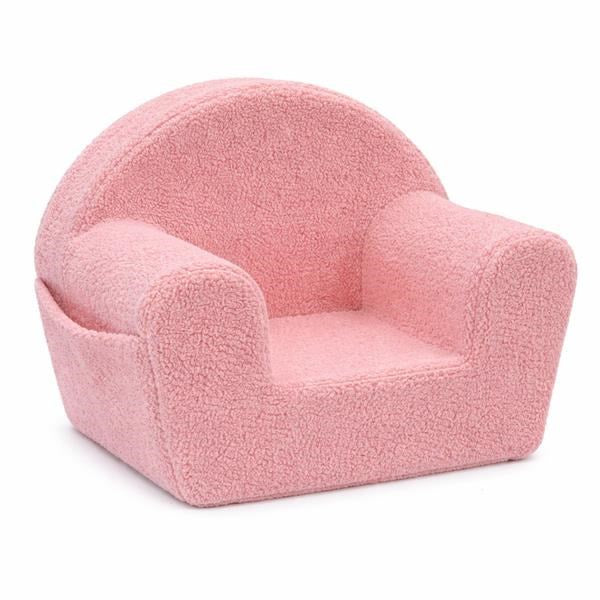 Gyermek fotel oldalsó zsebbel New Baby Teddy pink
