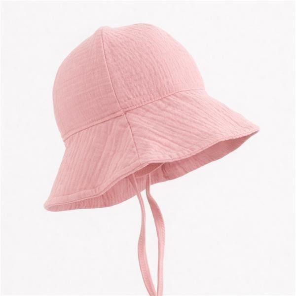 Baba muszlin kalap New Baby pink