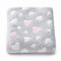 Baba takaró New Baby 80x90 heart pink
