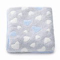 Baba takaró New Baby 80x90 heart blue