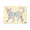 Gyermek fa puzzle Viga Cat