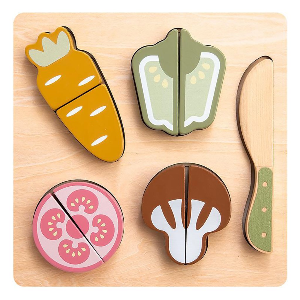 Fa zöldségszeletelő készlet Baby Mix